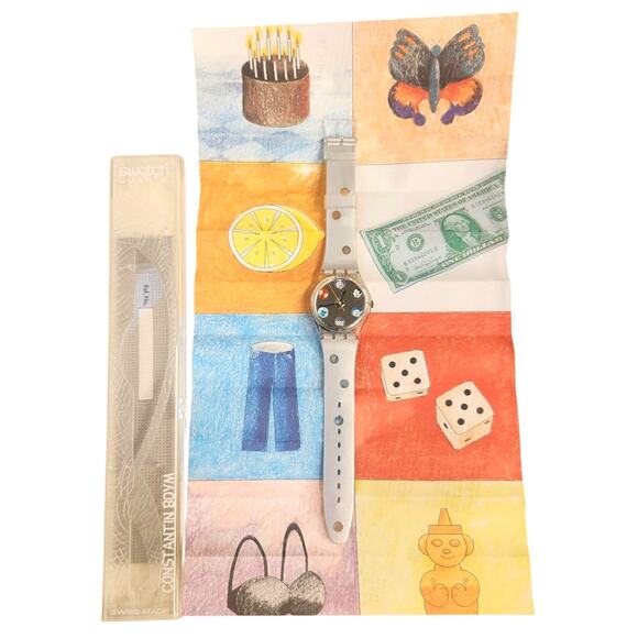 Swatch watch LENS HEAVEN GK214 1996 Standard Gents Designed by Constantin Boym - Picture 2 of 11